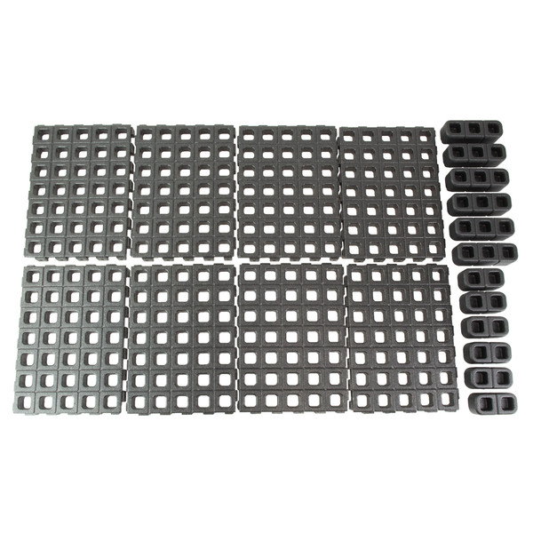 Magpul Industries DAKA, Rifle Grid Case Organizer, Black, Includes (8)-GRID Panels, (6)-Triple Blocks, (6)-Double Blocks, (4)-DAKA Gear Straps, and (8)-Adhesive Gap Shims MAG1500-BLK