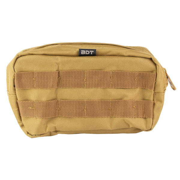 Bulldog Cases BDT MOLLE Utility Pouch, Poly Oxford Nylon Material, Tan BDT64T