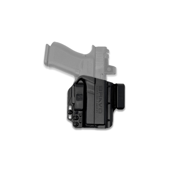 Bravo Concealment Torsion, IWB Concealment Holster, Waistband Clips, Fits Glock 43/43X/43X MOS, Right Hand, Black, Polymer BC20-1028