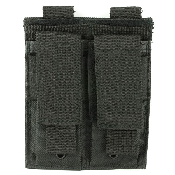 NcSTAR Double Pistol Magazine Pouch, Nylon, Black, MOLLE Straps for Attachment, Fits Two Standard Capacity Double Stack Magazines CVP2P2931B