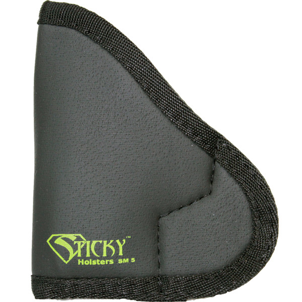 Sticky Holsters Pocket Holster, Ambidextrous, Fits Glock 42, Kimber Micro 9, Kimber Solo, Diamondback DB9 and Sig Sauer P938, Neoprene, Black Finish SM-5