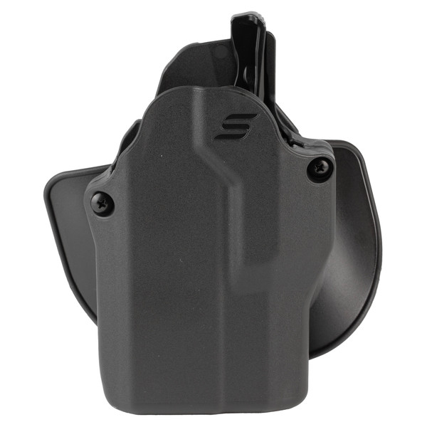 Safariland Solis, OWB Holster, Fits Glock 17/47/49 with Small Light, STX Plain Finish, Black, Laminate Construction, Right Hand SOLIS-1-835-A-7-C3-411