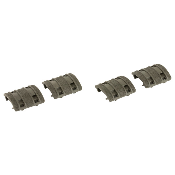 Magpul Industries XTM Enhanced Rail Panel, Fits Picatinny Rail, 4 Two Piece Panels, Polymer Construction, Olive Drab Green MAG510-ODG