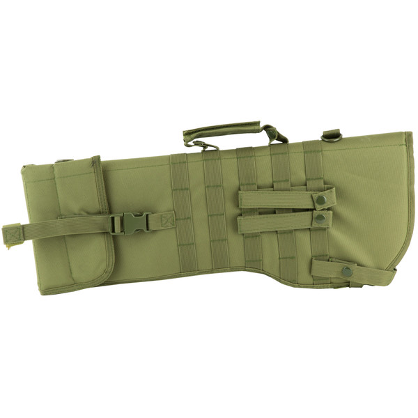 NcSTAR Rifle Scabbard, Green, Nylon, 22" Length, Six Metal D-Ring locations, Includes Padded Shoulder Sling CVRSCB2919G