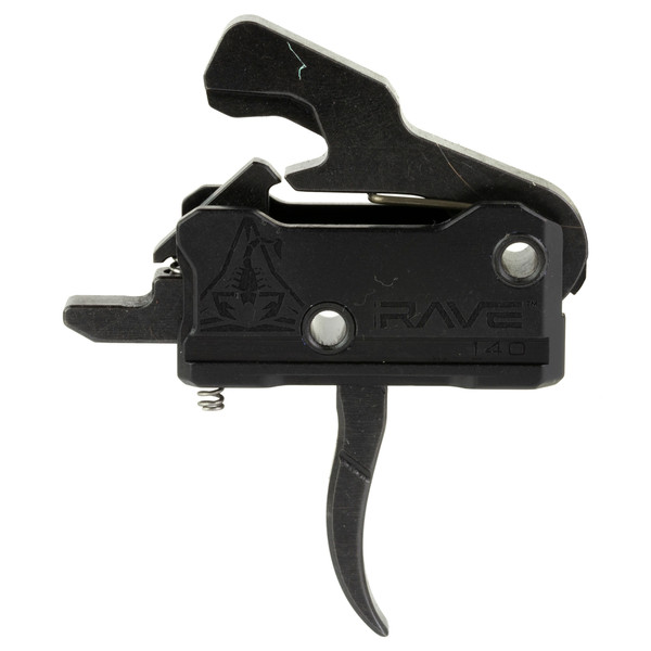 Rise Armament RAVE Super Sporting Trigger, Curved, 3.5 lb Single Stage Pull, Black T017-BLK