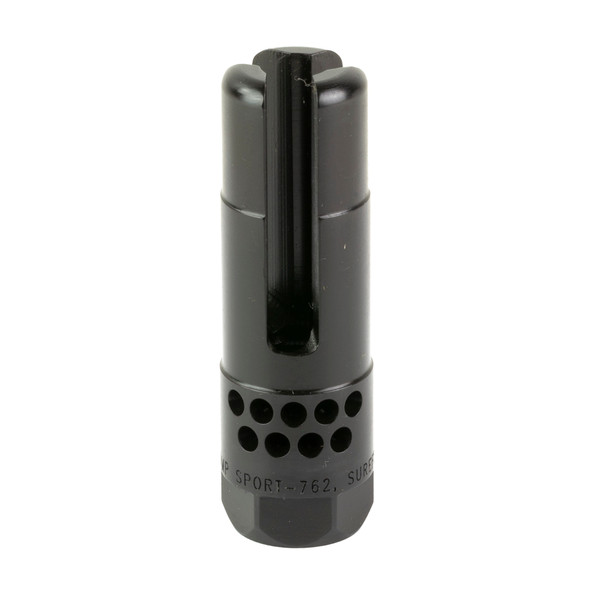 Surefire Warcomp Sport, Flash Hider, 308 Winchester/762NATO, 5/8X24, DLC Finish, Black WARCOMP-SPORT-762-5-8-24