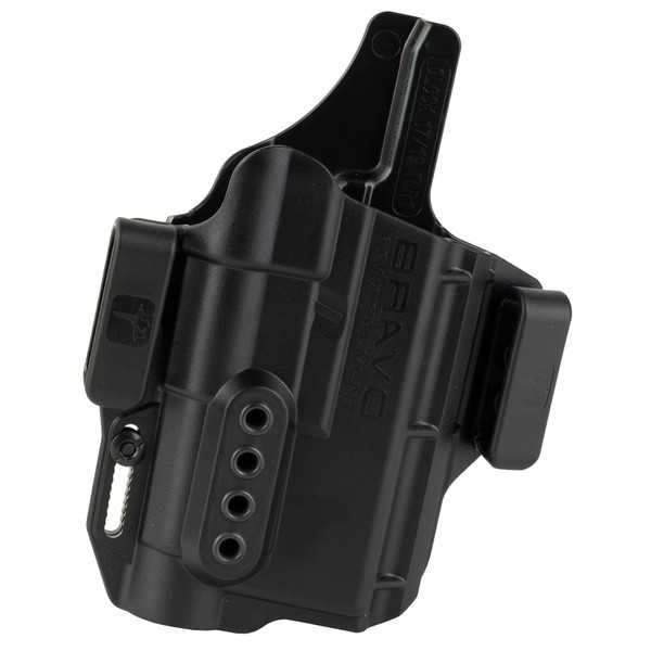 Bravo Concealment Torsion Light Bearing, IWB Concealment Holster, Waistband Clips, Fits Glock 19/19X/23/32/45 w/Streamlight TLR-1, Right Hand, Black, Polymer, Does not fit Glock Gen 5 40SW BC40-1004