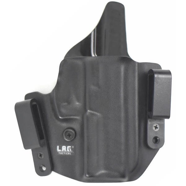 L.A.G. Tactical, Inc. Defender Series, OWB/IWB Holster, Fits Sig P365 XMacro, Kydex, Right Hand, Black 2094