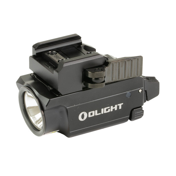 Olight Baldr RL Mini, Rechargeable Weapon Mounted Light with Laser, Slide Rail Mount, Fits Picatinny, Red Laser, 600 Lumens, Black BALDRRLMINIBK