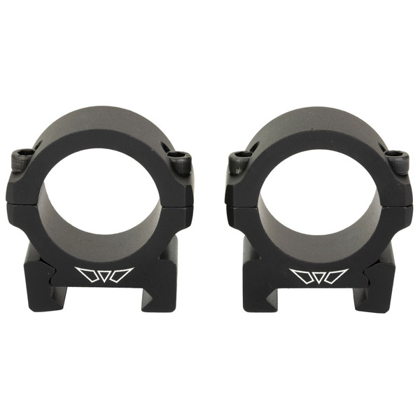 Warne Vapor Horizontal, 1", Low Rings, Matte Finish, Black, Fits Picatinny V600M