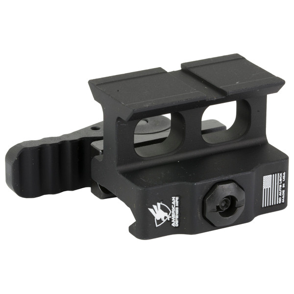 American Defense Mfg. AD-509T, Optic Mount, Co-Witness Height, Anodized Finish, Black, Quick Release, Fits Holosun 509T Footprint AD-509T-10-STD