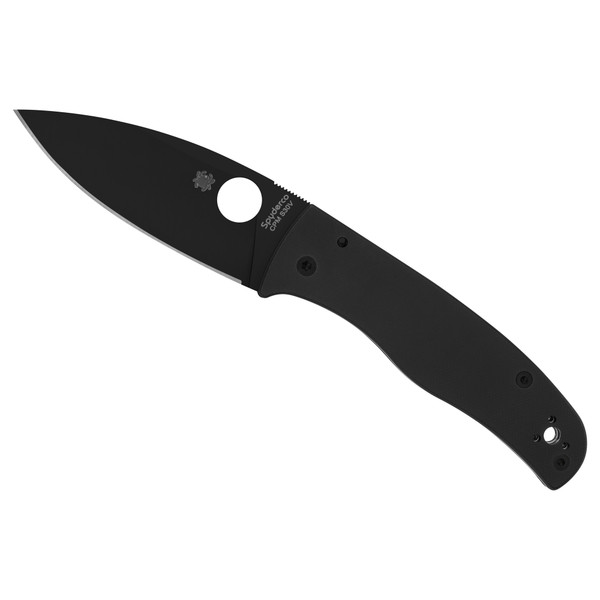 Spyderco Bodacious, Folding Knife, Plain Edge, Black G-10 Handle, Matte Finish, Black, 3.66" Blade Length, CPM-S30V Steel C263GPBK