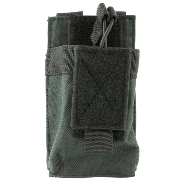NcSTAR Single AR Magazine Pouch, Nylon, Black, MOLLE Straps for Attachment, Fits One AR Style Magazine CVAR1MP2929B