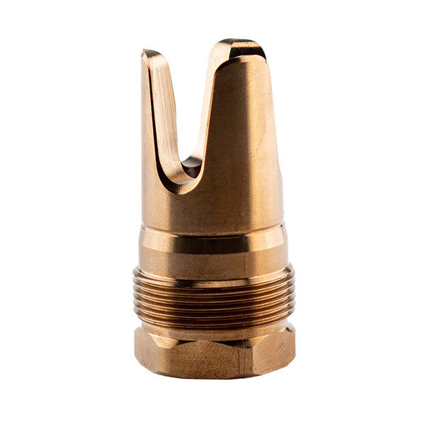 Rearden FHD, Flash Hider, 1/2X28 Thread Pitch, Square Shoulder, Atlas/Atlas XL/Plan B Compatible, Heat Treated Finish, Gold 10021