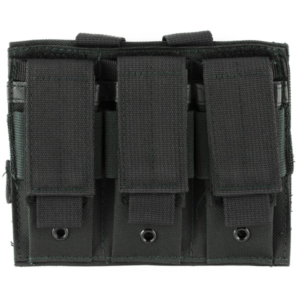 NcSTAR Triple Pistol Magazine Pouch, Nylon, Black, MOLLE Straps for Attachment, Fits Three Standard Capacity Double Stack Magazines CVP3P2932B