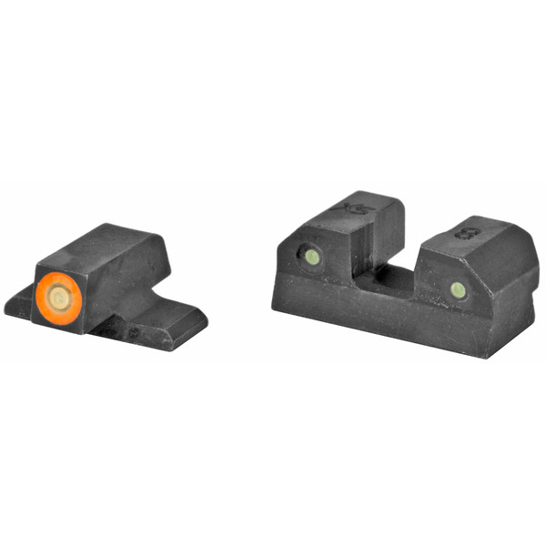 XS Sights R3D Night Sights, Orange Front Dot, Fits Sig P320/P365/P225/P226/P229, Springfield XD/XDm/XDs, FN 509, Steel/Blued SI-R015P-6N