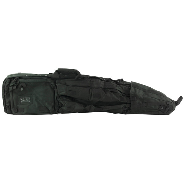 NcSTAR Drag Bag, 45" Rifle Case, Nylon, Black, Includes Backpack Shoulder Straps CVDB2912B