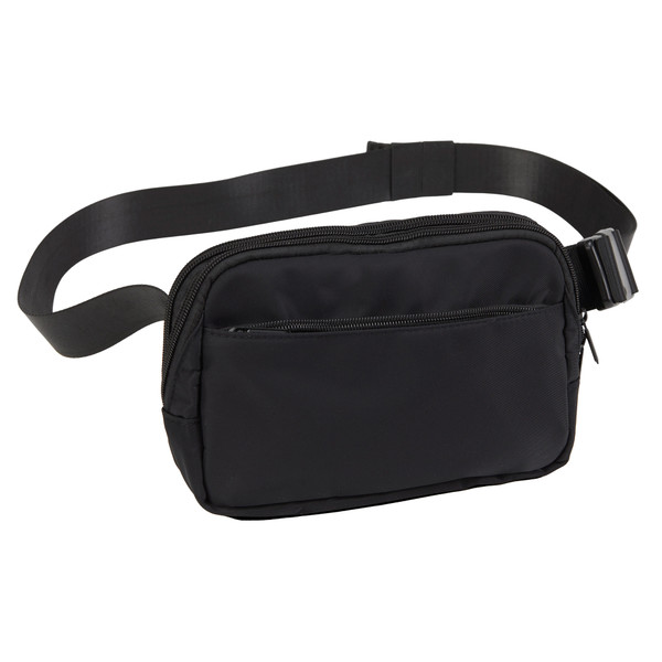 US PeaceKeeper Suburban Sidekick, Fanny Pack, RPET Polyester Construction, 8.25"x5.5"x2.25", Black P27105