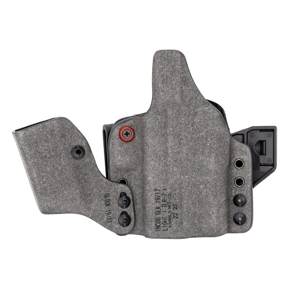 Safariland INCOG-X, Joint Collaboration with Haley Strategic, Inside the Waistband Holster, Fits Glock 43X/48, Integrated Magazine Caddy, Microfiber Suede Wrapped Boltaron Construction, Black, Right Hand 1334626