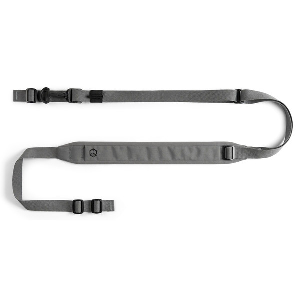 Edgar Sherman Design ESD Sling, Padded, 2-Point Combat Sling, 1", Matte Finish, Wolf Gray, 20+ Inches of Adjustment, Mounting Hardware not Included ESD-PAD-SL-WG