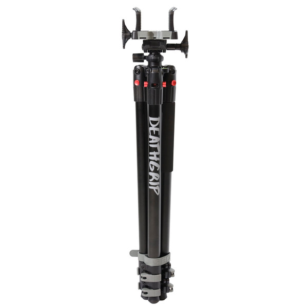BOG Deathgrip Tripod, Aluminum Construction, Matte Finish, Black, Includes Adjustable Deathgrip Clamp 1099442