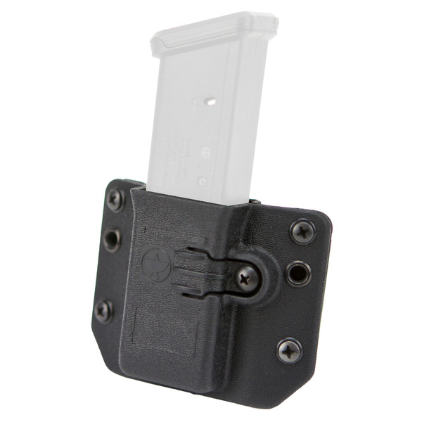 Raven Concealment Systems Copia, Double Magazine Pouch, Ambidextrous, Fits Most Double Stack Magazines Chambered in 9/40/357Sig, Standard Height Body Shield, Matte Finish, Black DMCBKT