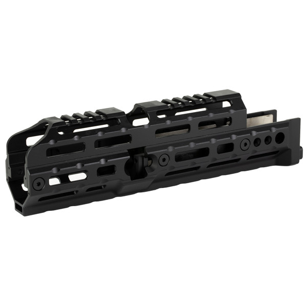 Midwest Industries Alpha AK47 Handguard, Fits Most Standard AKM Pattern AK47/74 with Stamped Receivers, MLOK Compatible, 10" Variant, Black MI-AK-ALPHA10.0