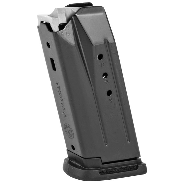 Ruger Magazine, 9MM, 10 Rounds, Fits Ruger Security-9, Steel, Black 90667