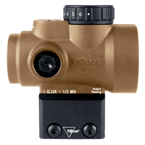 Trijicon MRO SD, Red Dot, 25mm Objective, 2 MOA Dot, Anodized Finish, Coyote Brown, Full Co-Witness Mount MRO-C-2200327