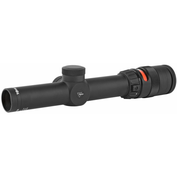 Trijicon AccuPoint Rifle Scope, 1-4X24mm, 30mm, Red Triangle, Matte Black Finish TR24R