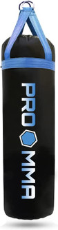 PRO MMA 80LB Heavy Punching Kicking Bag Black/Baby Blue
