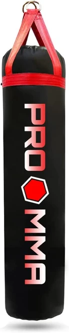  PRO MMA 100LB Heavy Punching Kicking Bag Black/Red