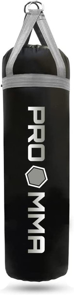 PRO MMA 80LB Heavy Punching Kicking Bag Black/Gray