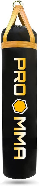 PRO MMA 150LB Heavy Punching Kicking Bag Black/Yellow