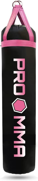  PRO MMA 100LB Heavy Punching Kicking Bag Black/Pink