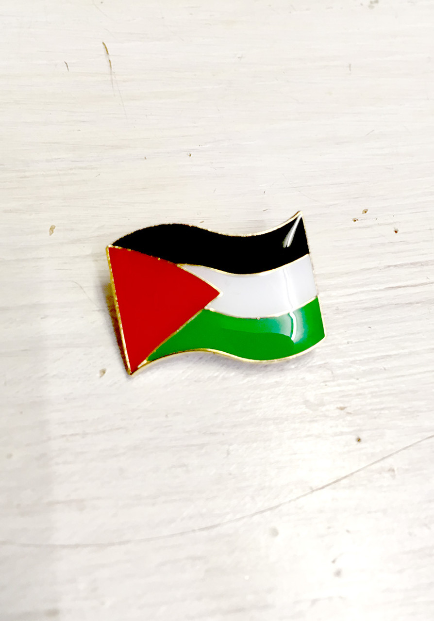 Palestinian Flag enamel badge - Calton Books (SP) Ltd