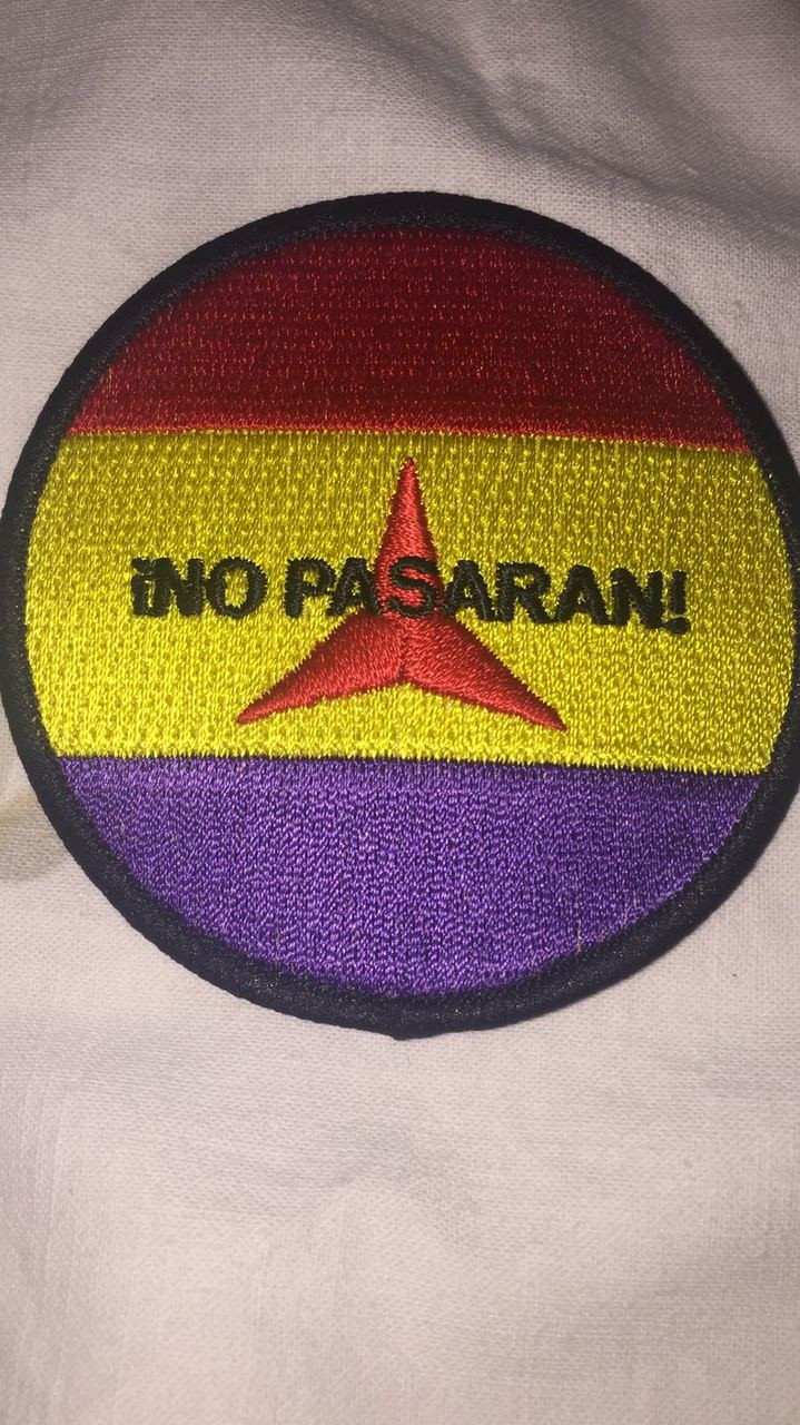 No Pasaran Anti Fascist Iron On Patch Calton Books Sp Ltd
