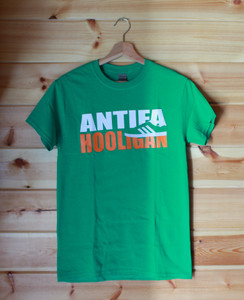 Antifa Hooligan three colour hand screen printed t-shirt Antifa Hooligan three colour hand screen printed t-shirt