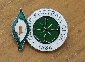 Easter Lily/Celtic enamel badge Easter Lily/Celtic enamel badge