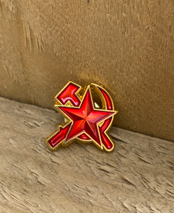 Hammer, Sickle and star CUT OUT enamel badge Hammer, Sickle and star CUT OUT enamel badge