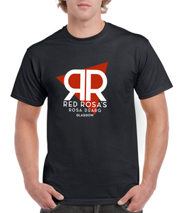 Red Rosa's (Rosa Dearg) black t-shirt Red Rosa's (Rosa Dearg) black t-shirt