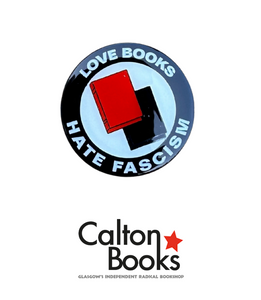 Love Books Hate Fascism enamel badge Love Books Hate Fascism enamel badge