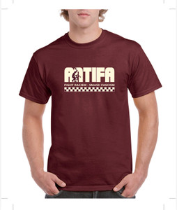 AntiFascist Maroon t-shirt