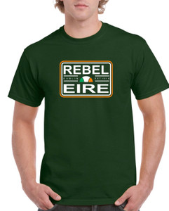 Rebel Eire bottle green t-shirt