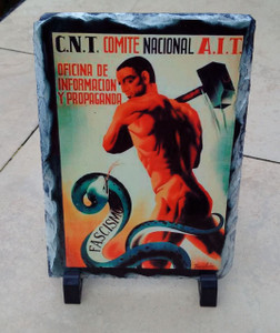 CNT Smash Fascism slate CNT Smash Fascism slate