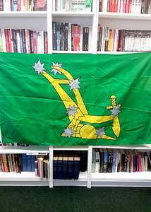 Giant original Starry Plough (green) flag Giant original Starry Plough (green) flag