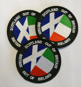 Scotland Out of Britain
Britain Out of Ireland 100% embroidered patch, can be ironed on. Scotland Out of Britain
Britain Out of Ireland 100% embroidered patch, can be ironed on.