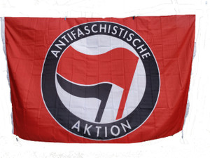 Giant 8 feet x 5 feet RED ANTIFA flag Giant 8 feet x 5 feet RED ANTIFA flag