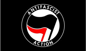 Anti Fascist Action black flag Anti Fascist Action black flag