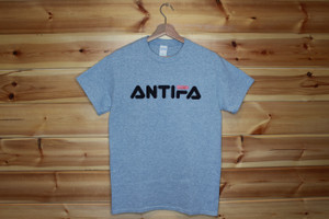 ANTIFA retro sport grey t-shirt